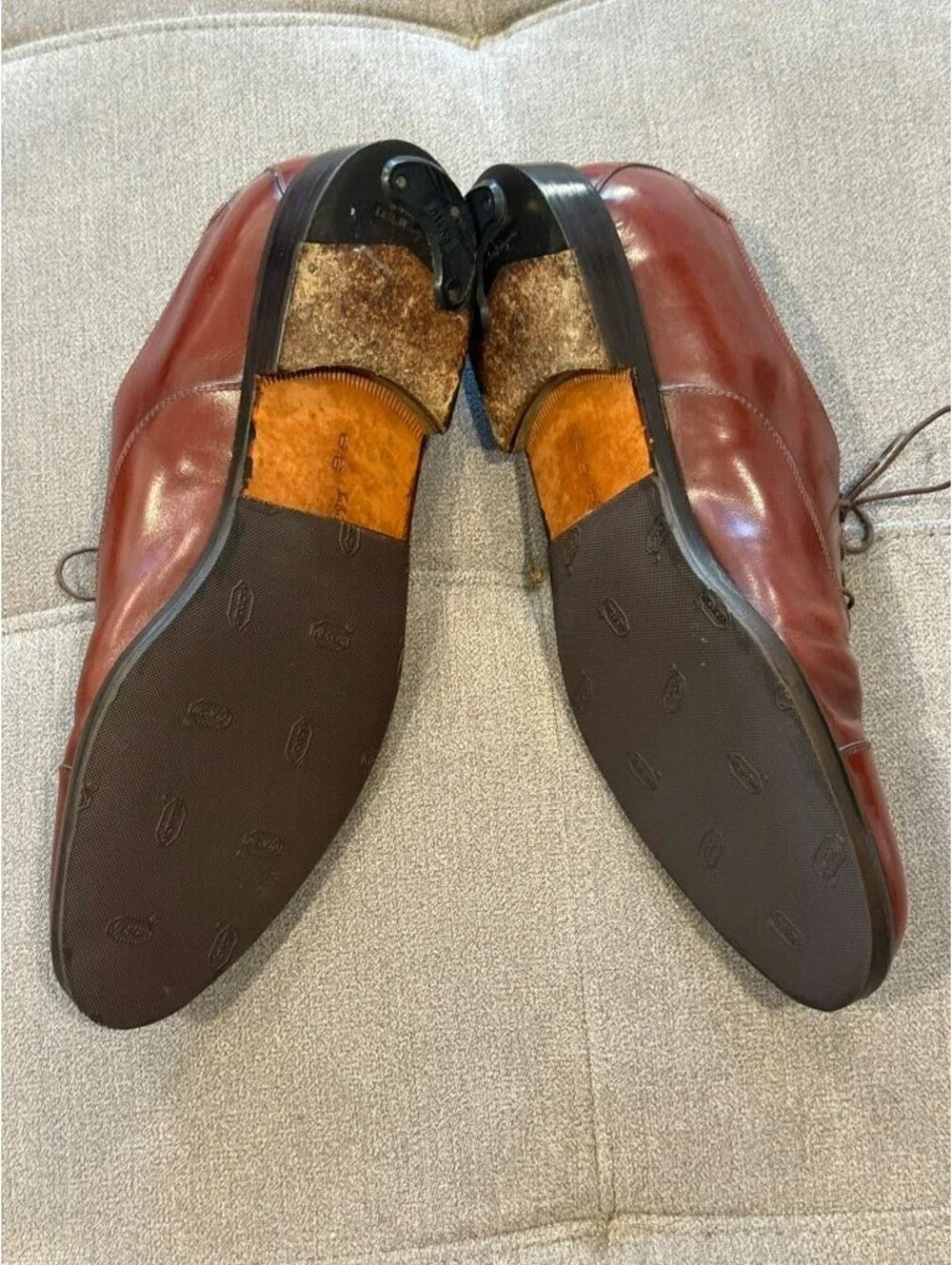 Salvatore Ferragamo Studio Cap Toe Oxford Brown Leather 10D